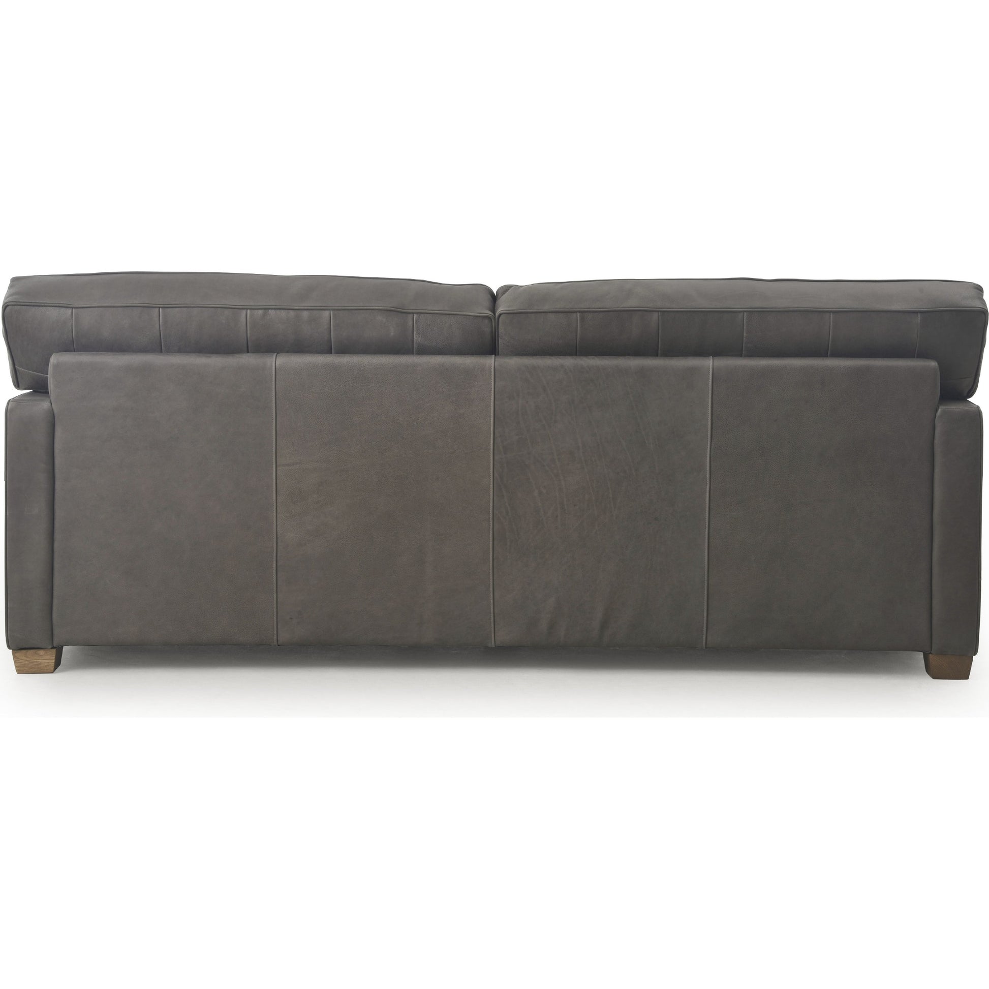 Larkin Sofa by Four Hands in cigar, antique oak, antique brass nailhead. Made from top grain leather, solid ash, iron in a modern style.