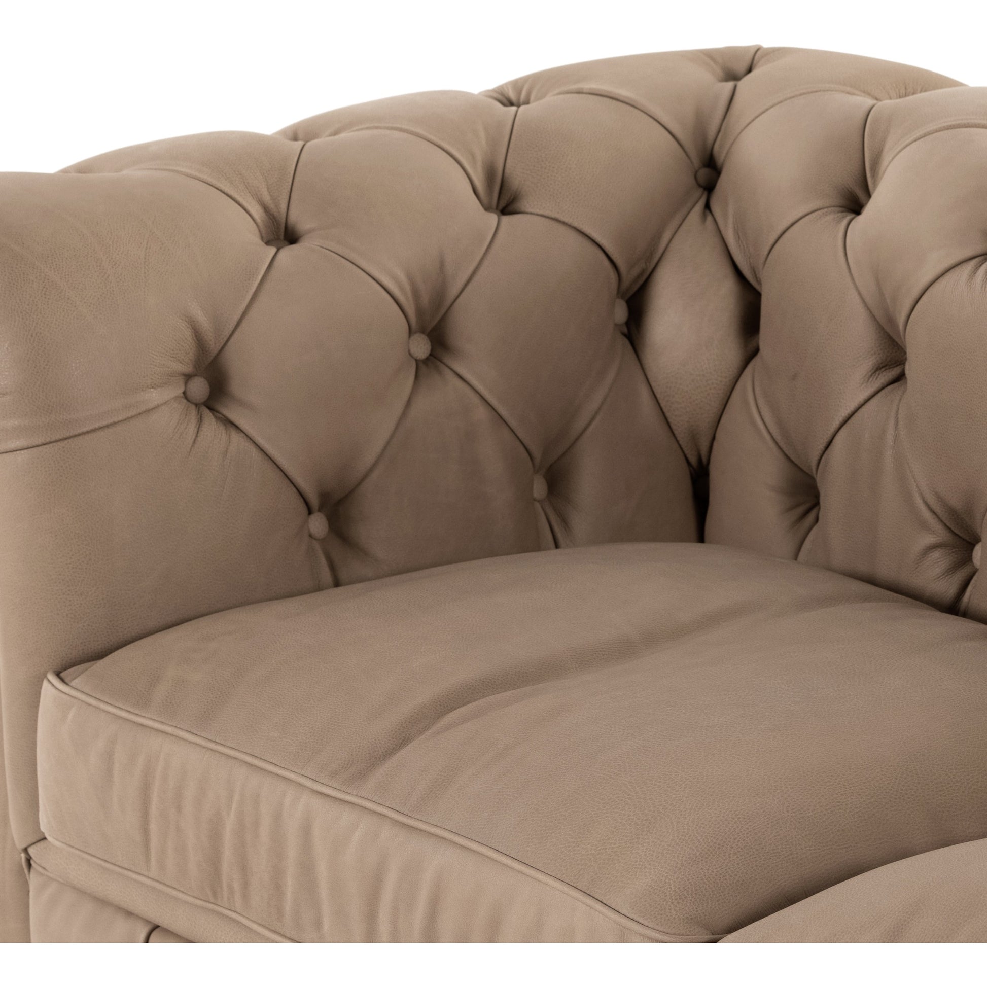 Conrad Sofa by Four Hands in cigar, antique oak, antique brass nailhead. Made from top grain leather, solid ash, iron in a traditional style.