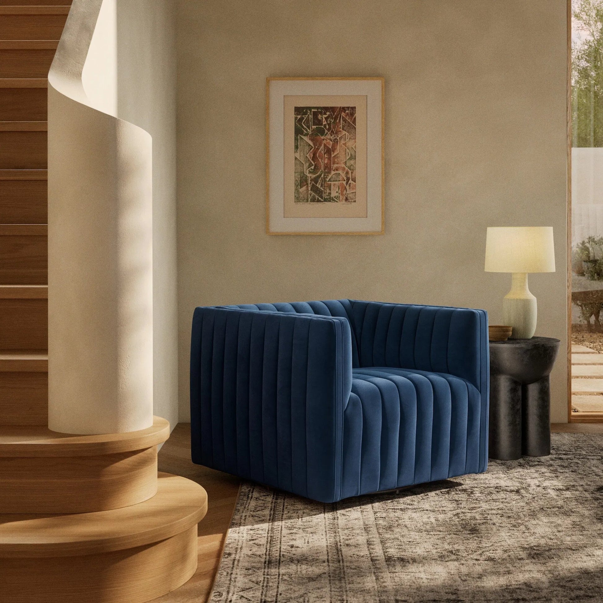 Augustine Swivel Chair by Four Hands. Made from unique in a modern style.
