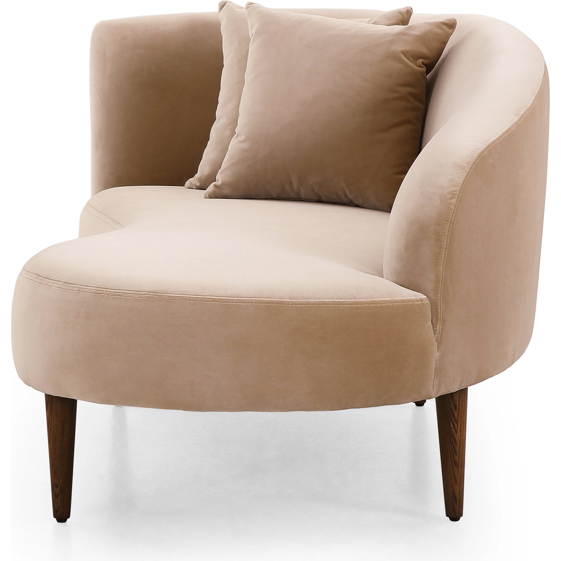 Luna Chaise by Four Hands in capri oatmeal. Made from 100% polyester, solid oak in a modern style.