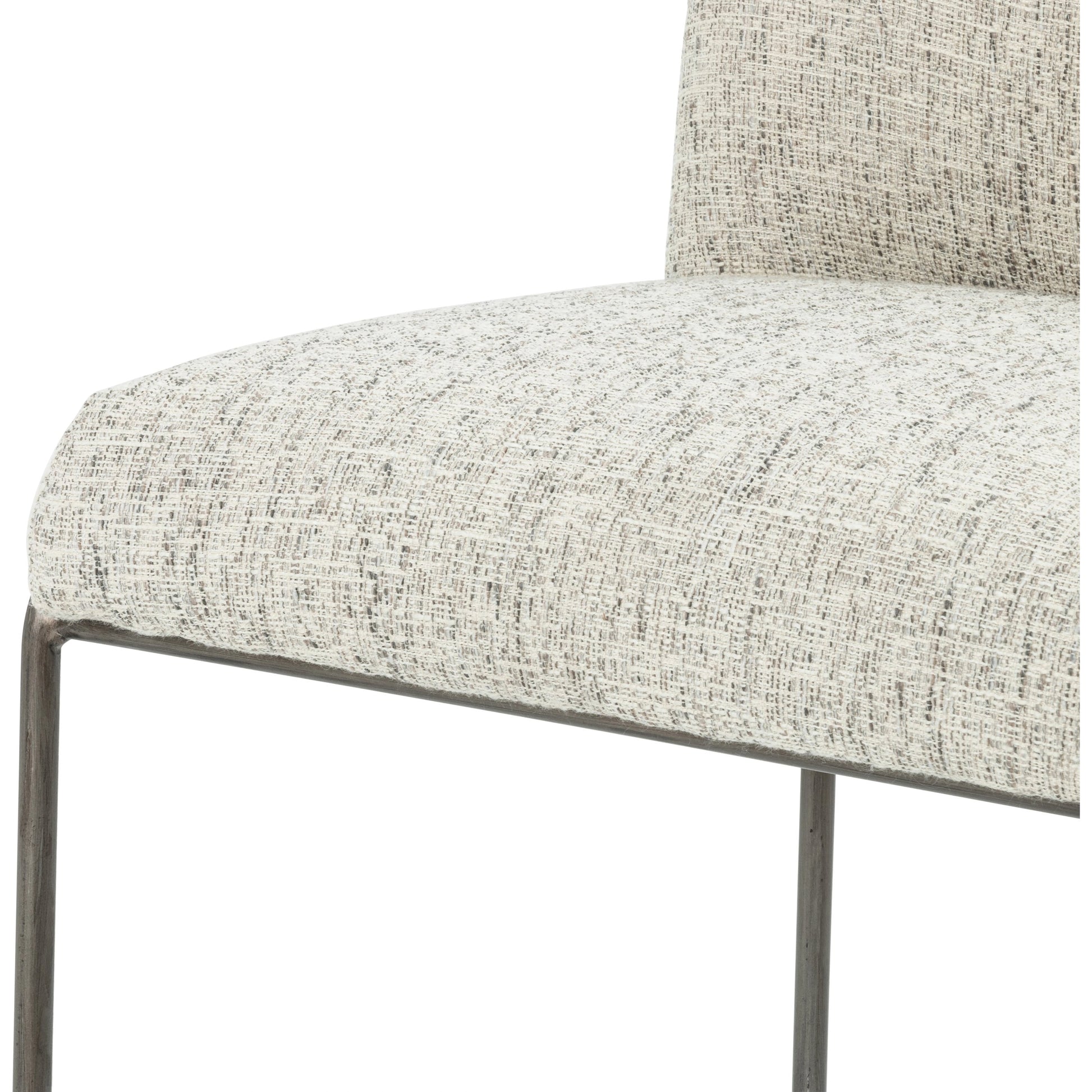 Astrud Bar Stool by Four Hands in sierra butterscotch. Made from faux leather, iron, top grain leather in a modern style.