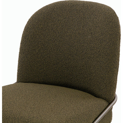 Astrud Bar Stool by Four Hands in sierra butterscotch. Made from faux leather, iron, top grain leather in a modern style.