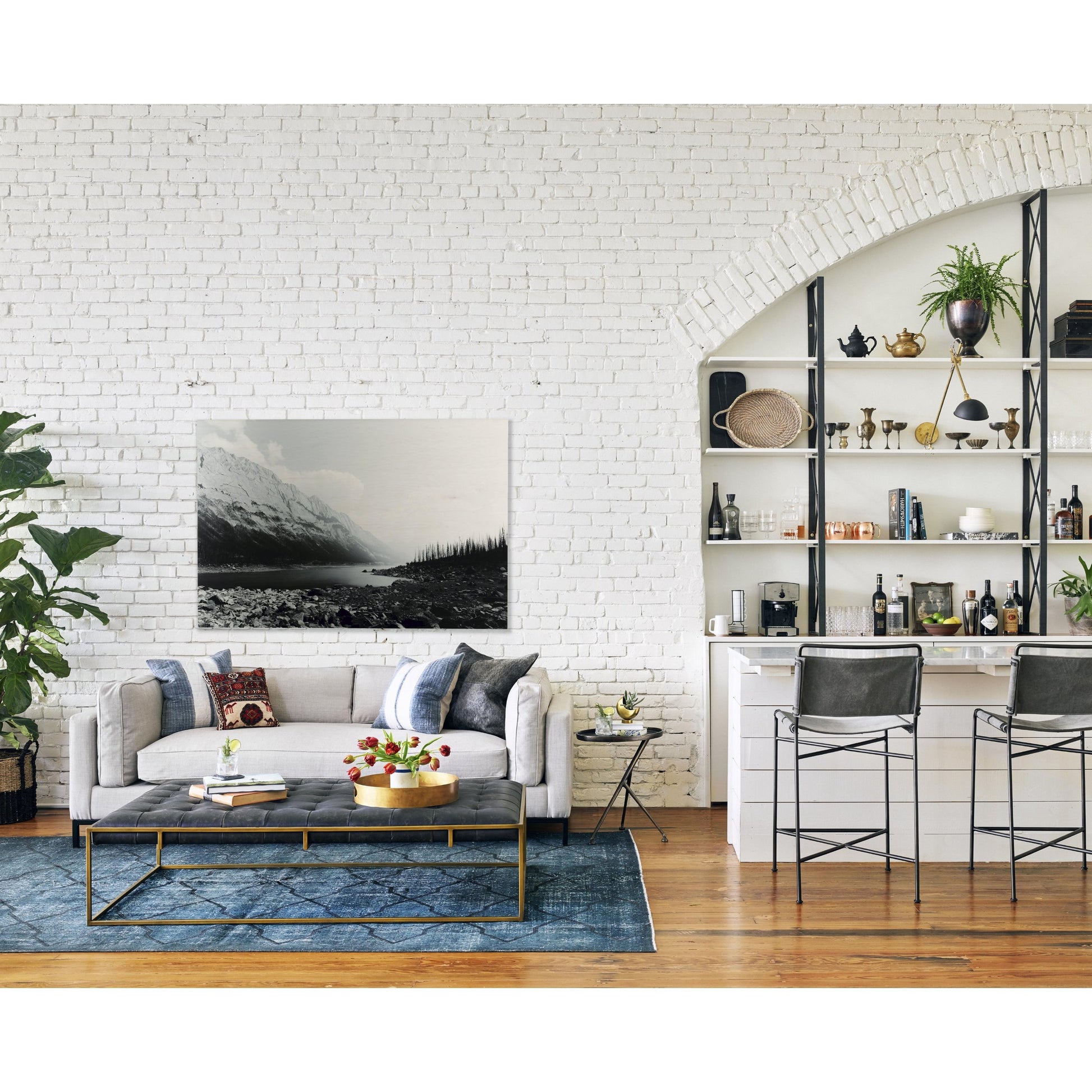 Wharton Bar Stool by Four Hands. Made from unique in a modern style.