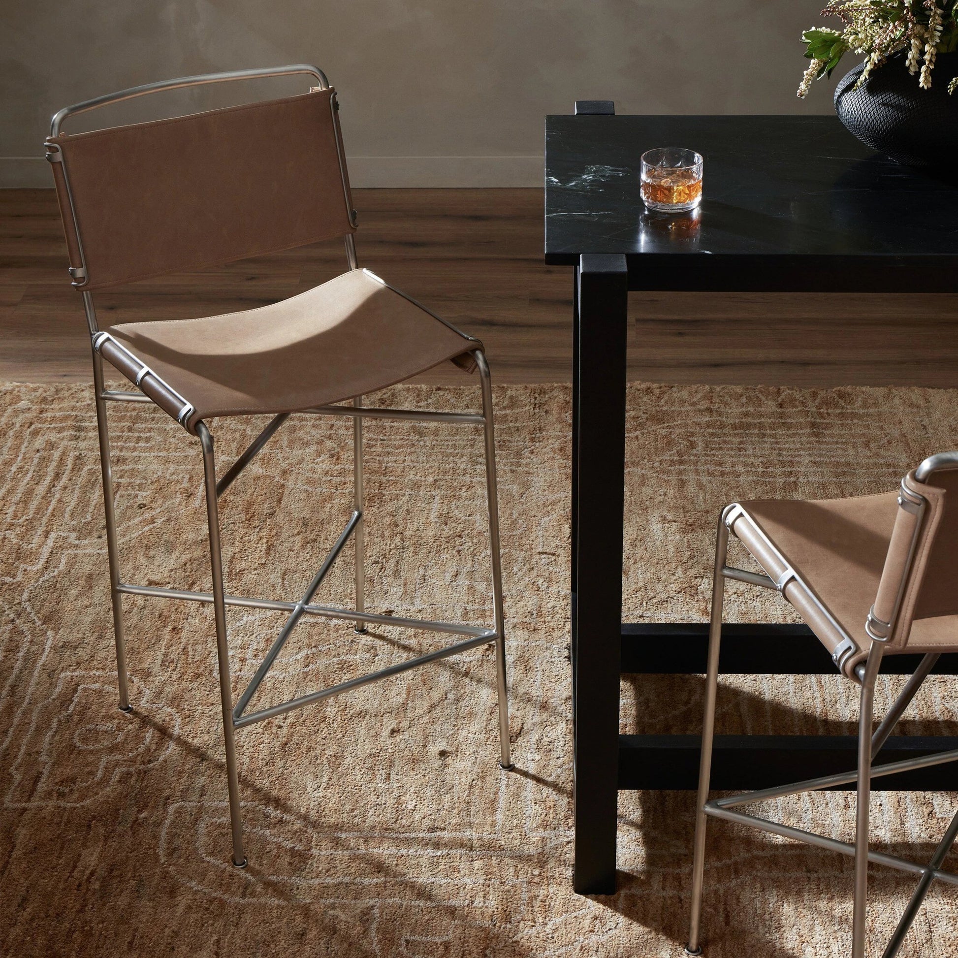 Wharton Bar Stool by Four Hands. Made from unique in a modern style.