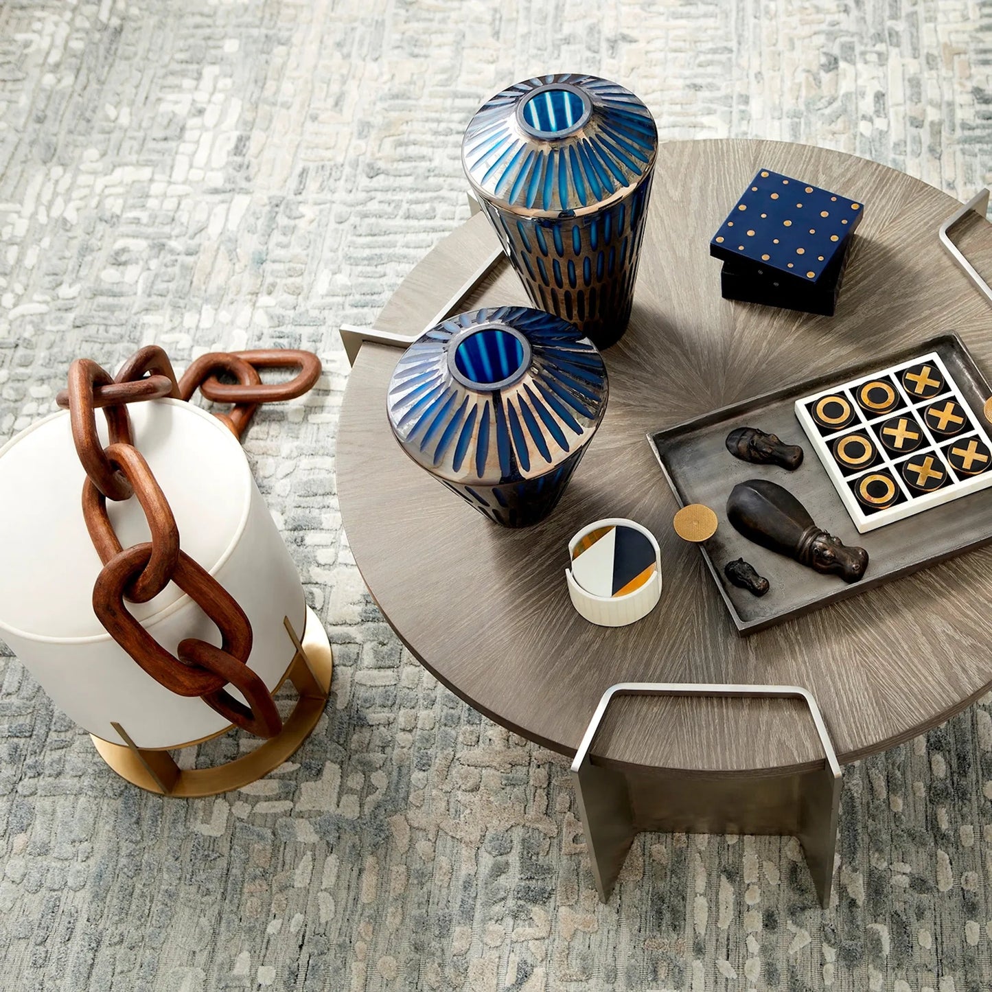 004 SR-778349 | Lifestyle | Cadena Sculpture by Cyan Design. Made from wood in a rustic style.