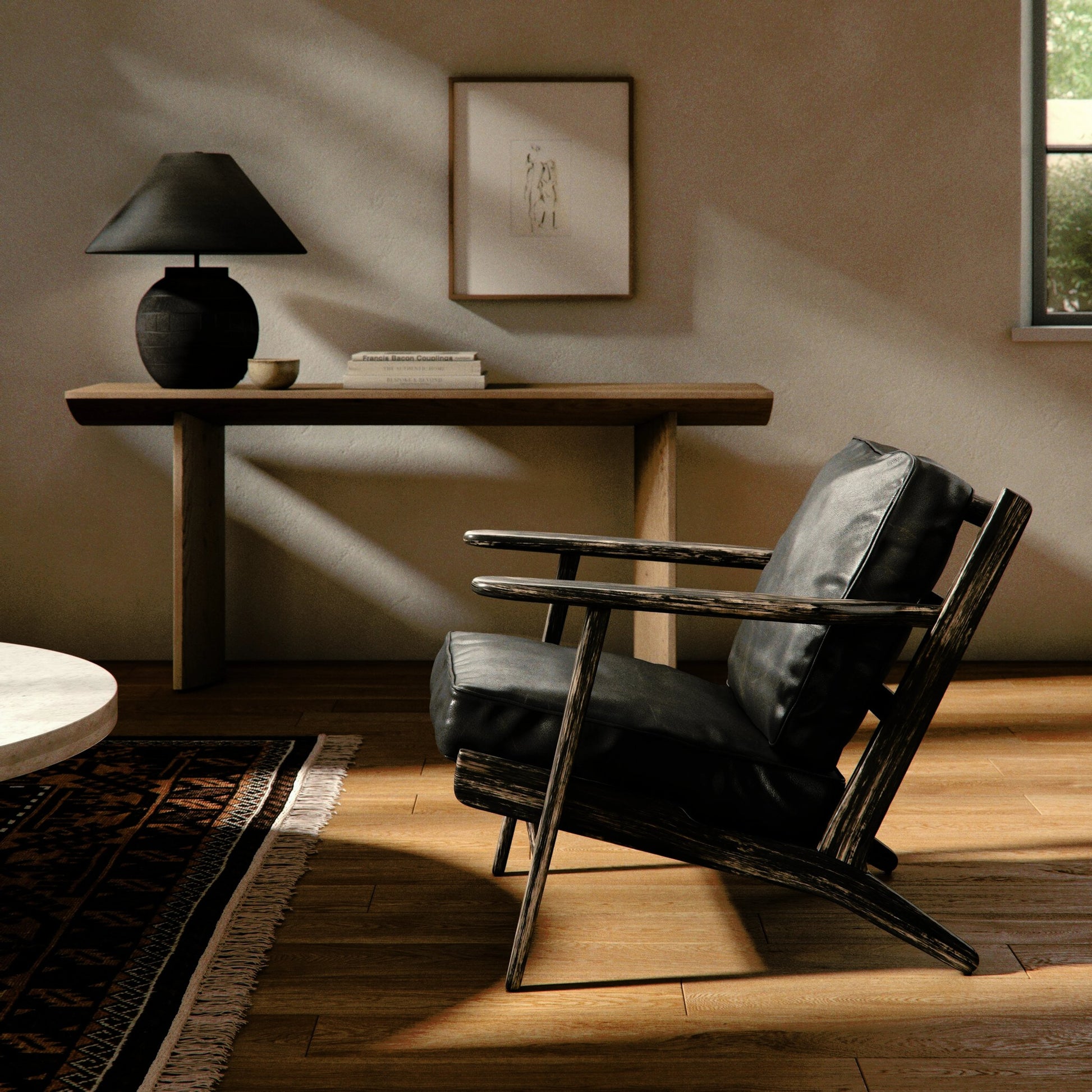 Brooks Lounge Chair by Four Hands. Made from unique in a modern style.
