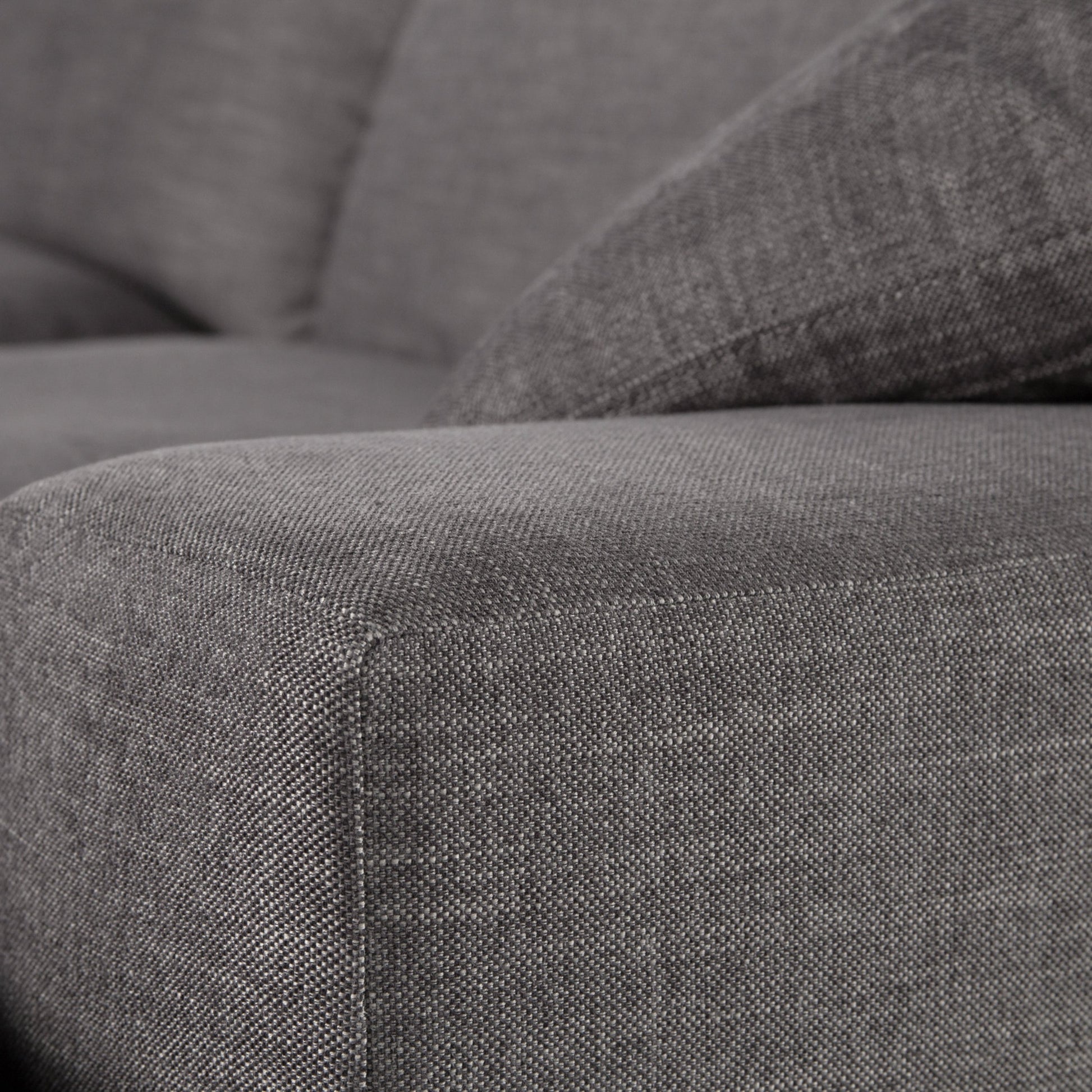 Plume 136" 2-PC Sectional by Four Hands in thames cream. Made from 66% polyester, 19% acrylic, 15% flax, linen, poplar plywood, 60% waterfowl feather, 40% polyester fiber in a modern style.