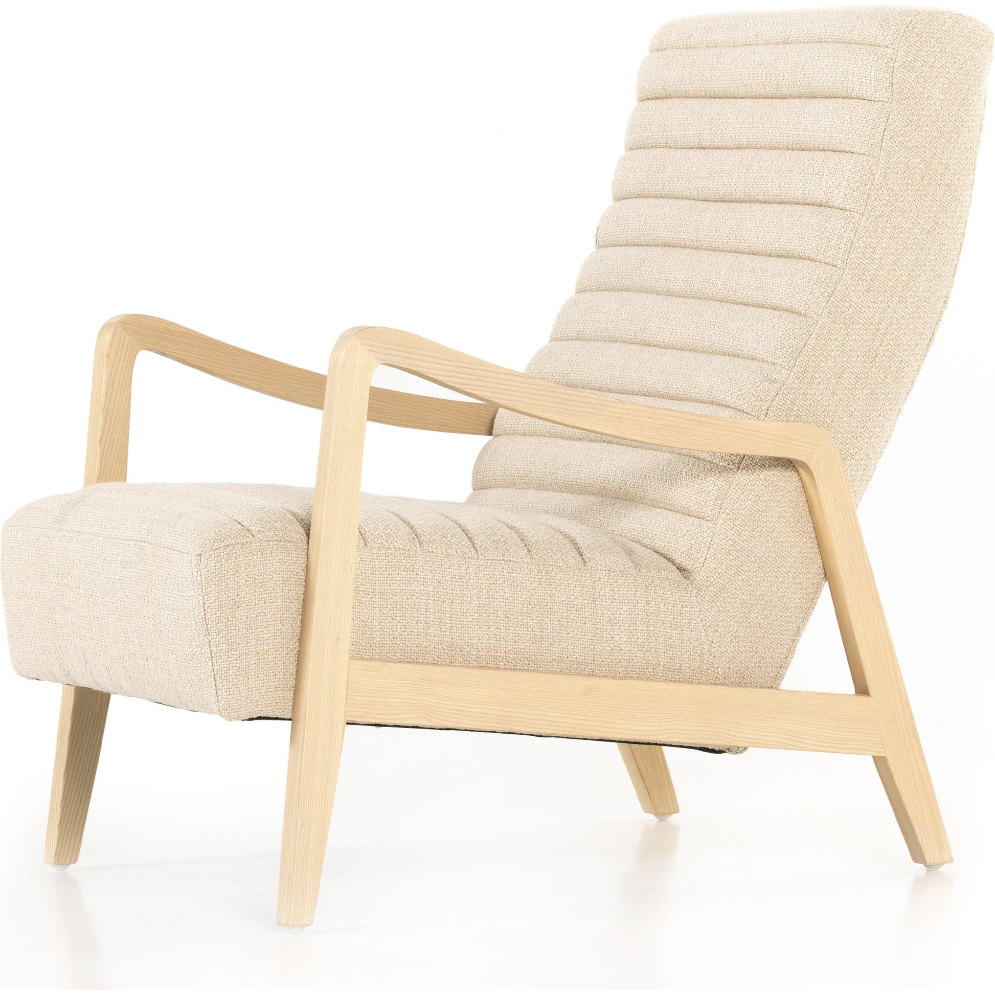 Chance Chair by Four Hands in dakota warm taupe, rubbed sienna brown. Made from top grain leather, solid parawood, 100% polyester in a modern style.