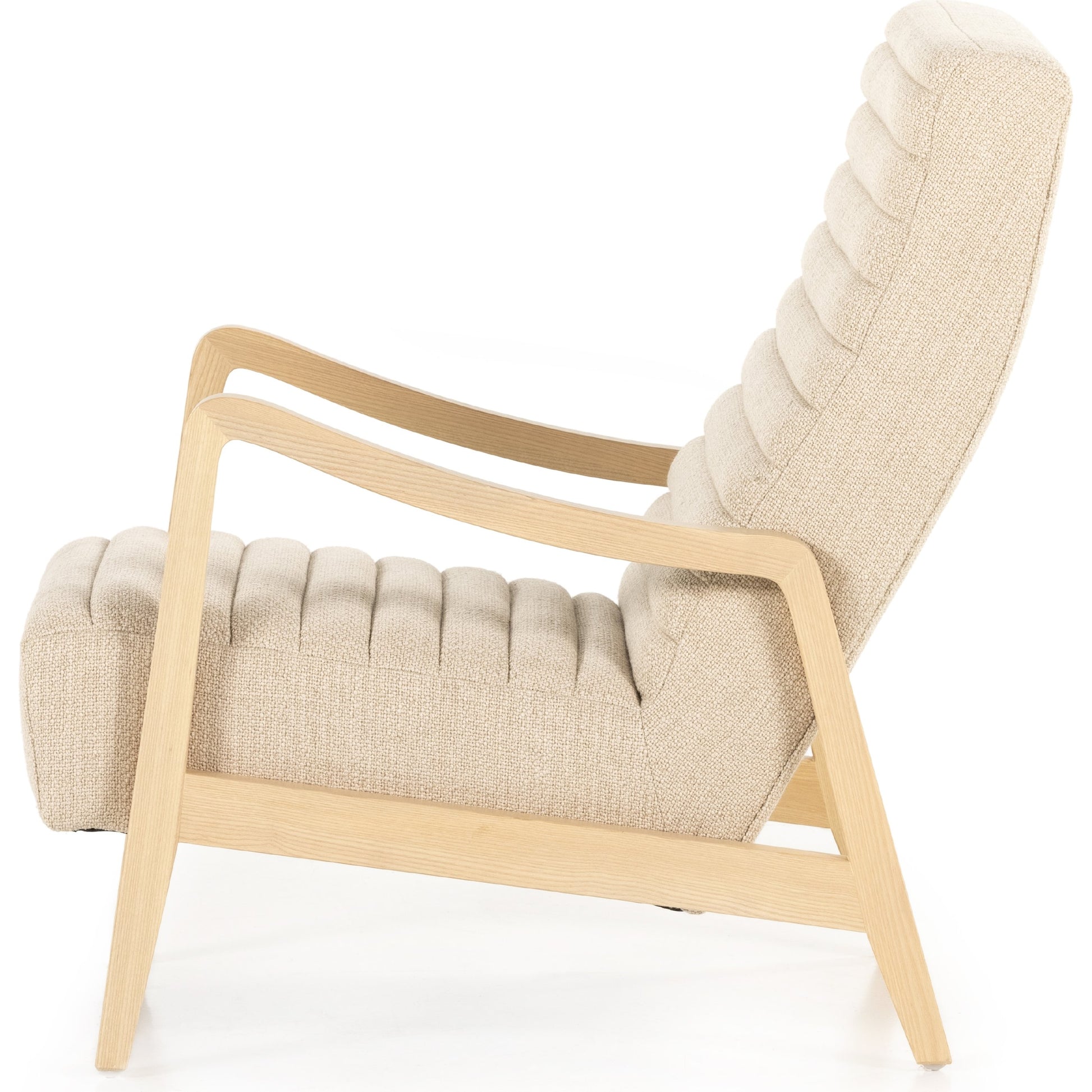 Chance Chair by Four Hands in dakota warm taupe, rubbed sienna brown. Made from top grain leather, solid parawood, 100% polyester in a modern style.