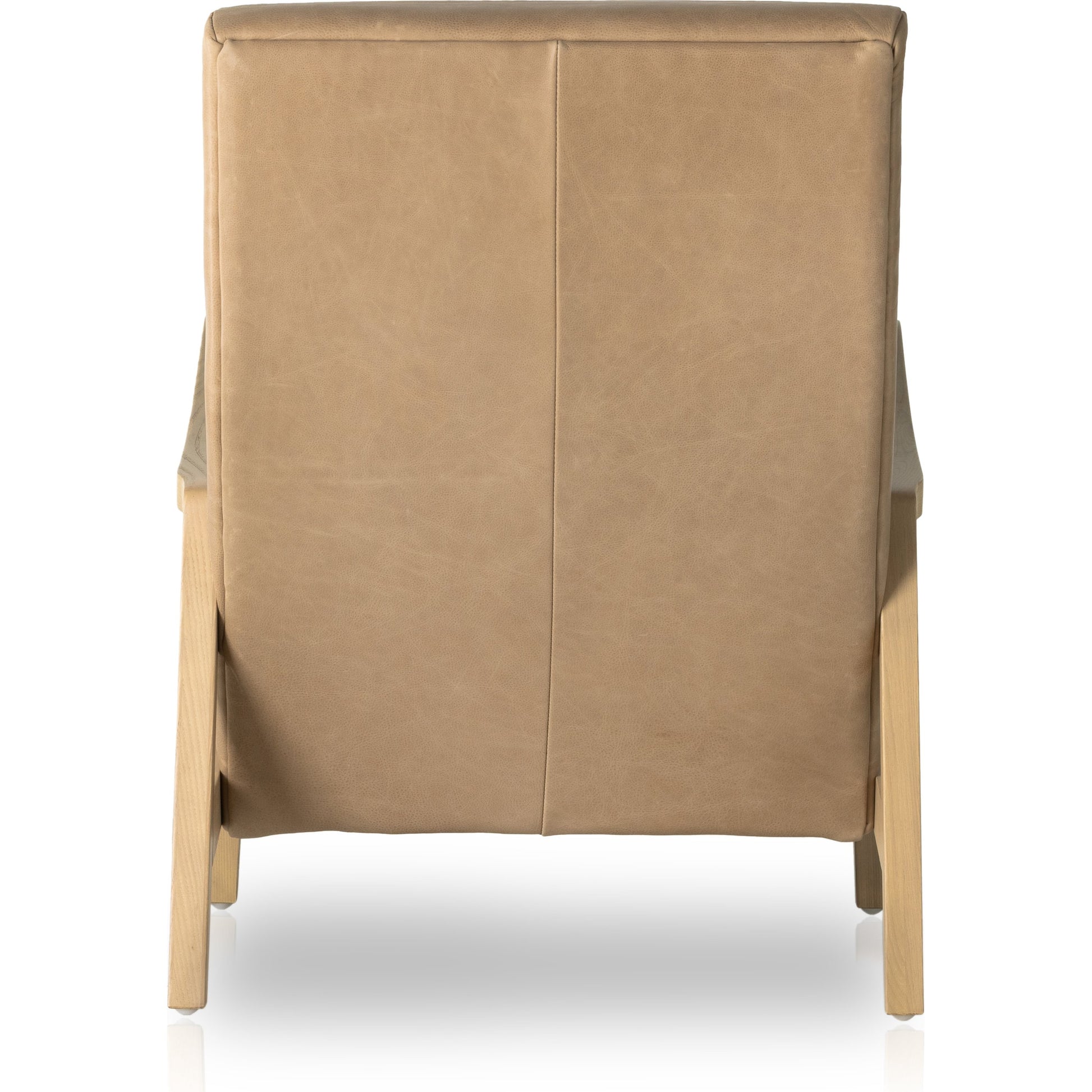 Chance Chair by Four Hands in dakota warm taupe, rubbed sienna brown. Made from top grain leather, solid parawood, 100% polyester in a modern style.