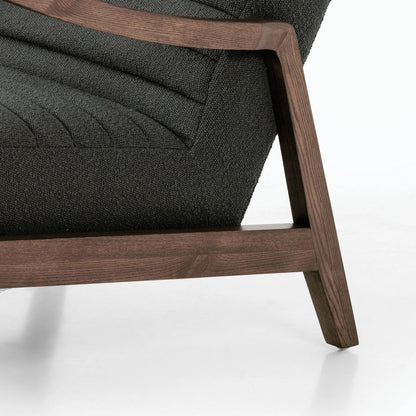 Chance Chair by Four Hands in dakota warm taupe, rubbed sienna brown. Made from top grain leather, solid parawood, 100% polyester in a modern style.