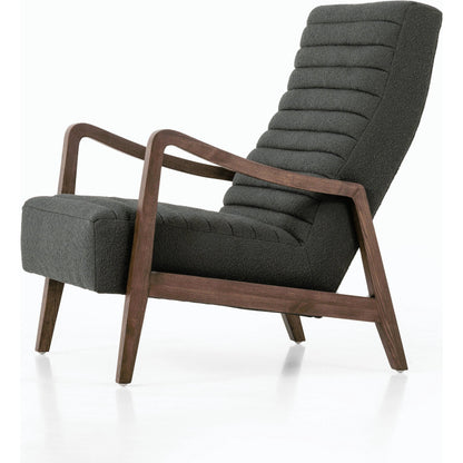 Chance Chair by Four Hands in dakota warm taupe, rubbed sienna brown. Made from top grain leather, solid parawood, 100% polyester in a modern style.