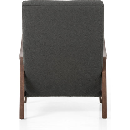 Chance Chair by Four Hands in dakota warm taupe, rubbed sienna brown. Made from top grain leather, solid parawood, 100% polyester in a modern style.