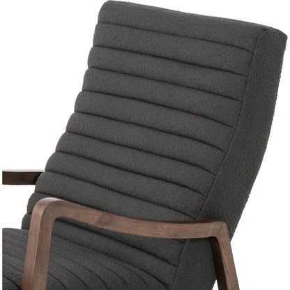 Chance Chair by Four Hands in dakota warm taupe, rubbed sienna brown. Made from top grain leather, solid parawood, 100% polyester in a modern style.