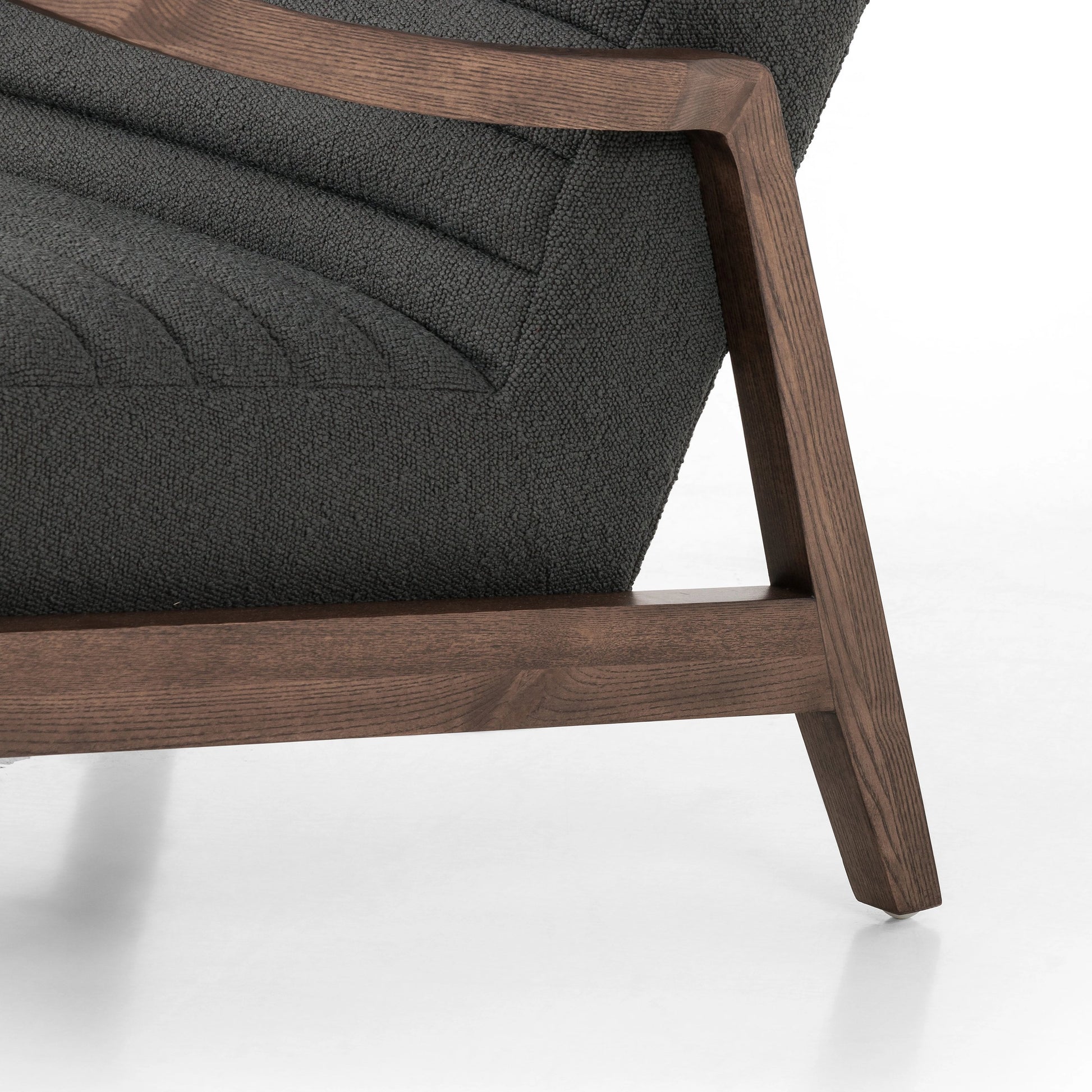 Chance Chair by Four Hands in dakota warm taupe, rubbed sienna brown. Made from top grain leather, solid parawood, 100% polyester in a modern style.