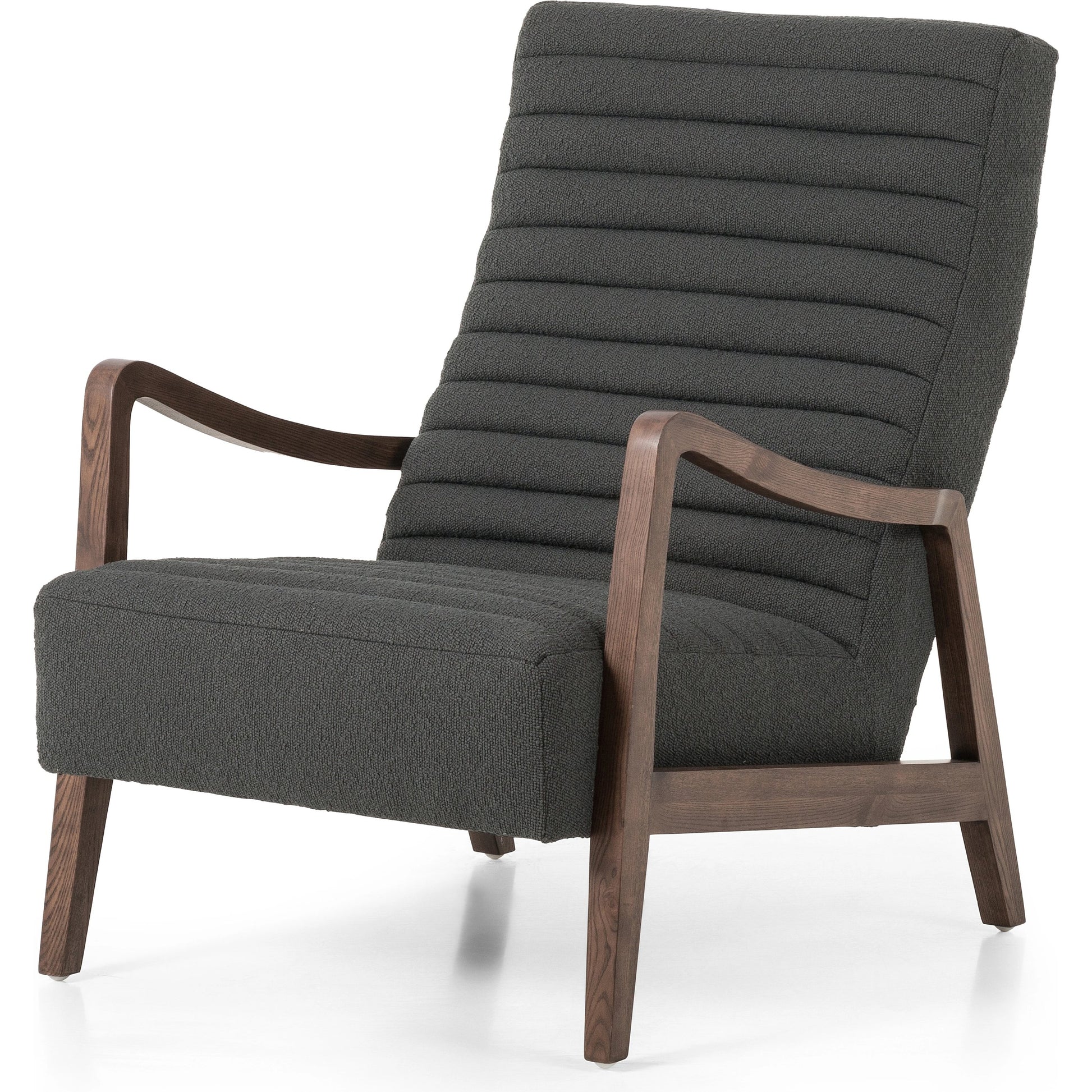Chance Chair by Four Hands in dakota warm taupe, rubbed sienna brown. Made from top grain leather, solid parawood, 100% polyester in a modern style.