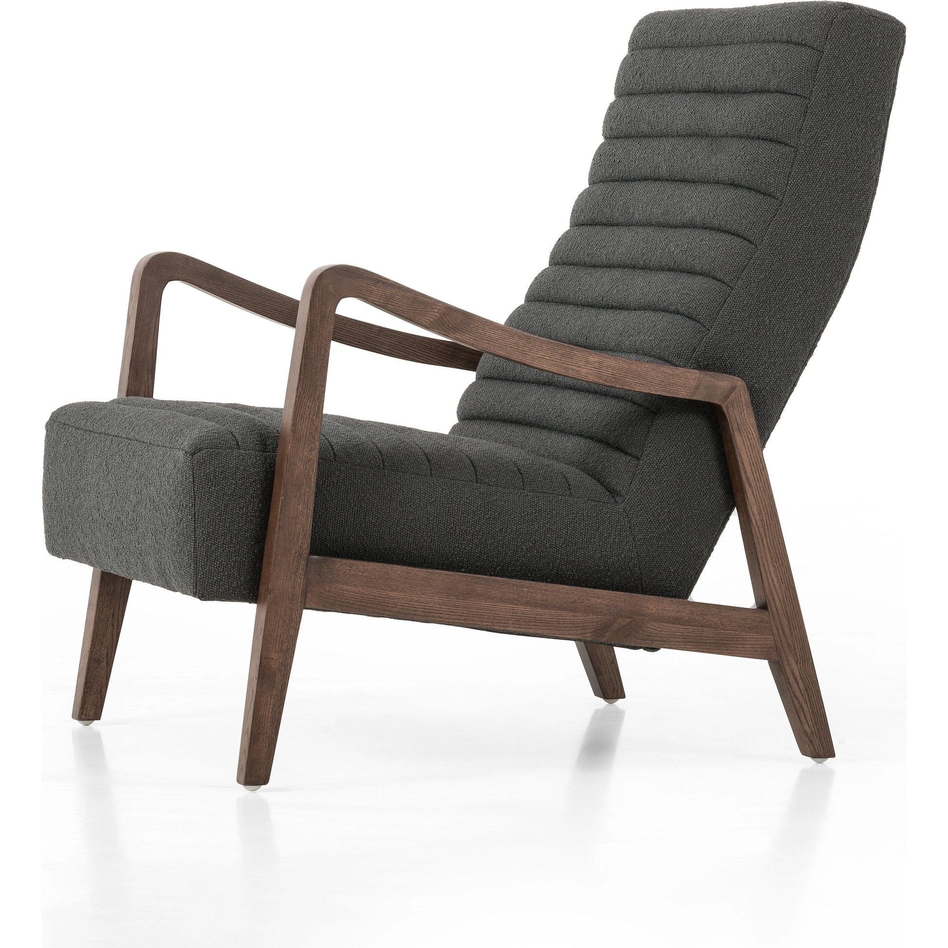 Chance Chair by Four Hands in dakota warm taupe, rubbed sienna brown. Made from top grain leather, solid parawood, 100% polyester in a modern style.