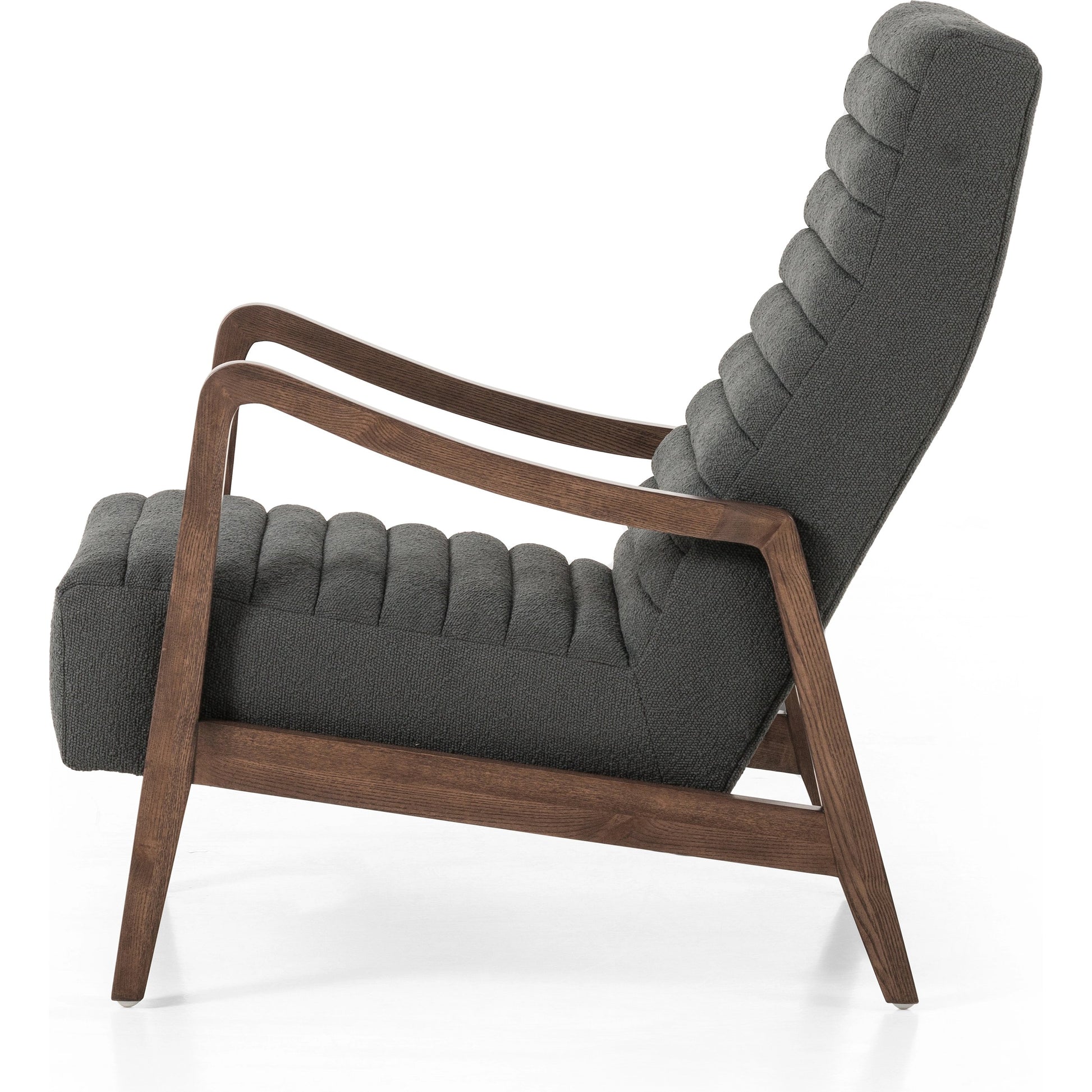 Chance Chair by Four Hands in dakota warm taupe, rubbed sienna brown. Made from top grain leather, solid parawood, 100% polyester in a modern style.