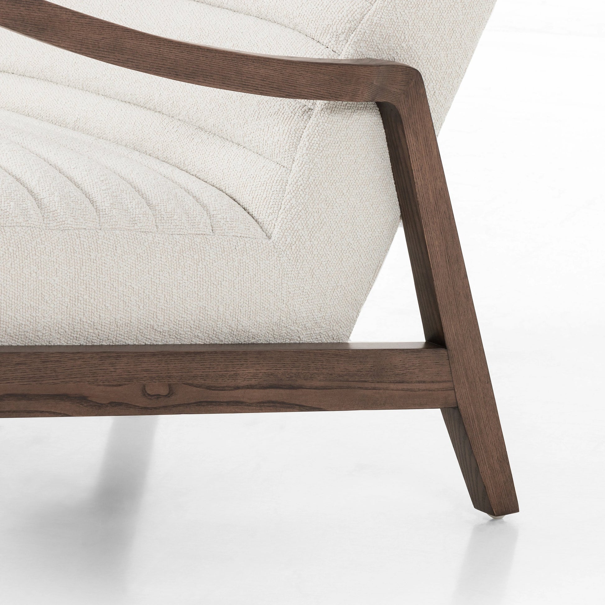 Chance Chair by Four Hands in dakota warm taupe, rubbed sienna brown. Made from top grain leather, solid parawood, 100% polyester in a modern style.