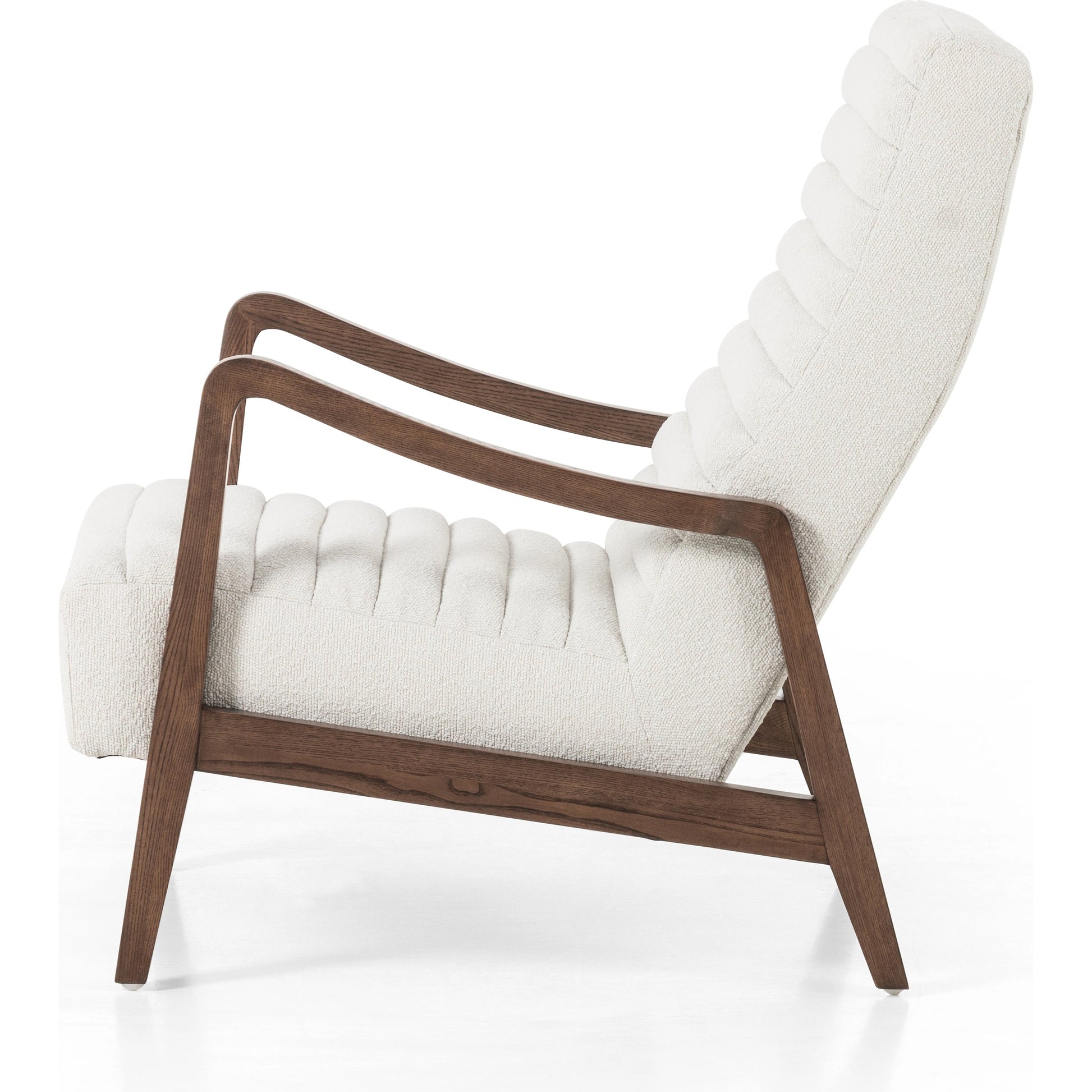 Chance Chair by Four Hands in dakota warm taupe, rubbed sienna brown. Made from top grain leather, solid parawood, 100% polyester in a modern style.