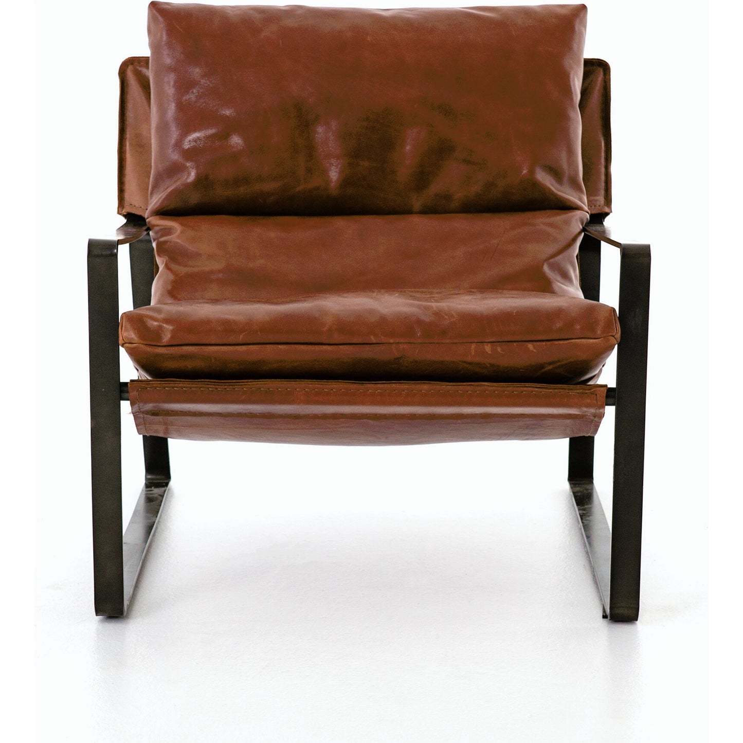 033 S-338896 | Additional Silo | Emmett Sling Chair by Four Hands. Made from top grain leather, iron, 100% polyester in a modern style.