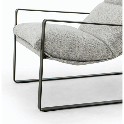 Emmett Sling Chair by Four Hands. Made from top grain leather, iron, 100% polyester in a modern style.