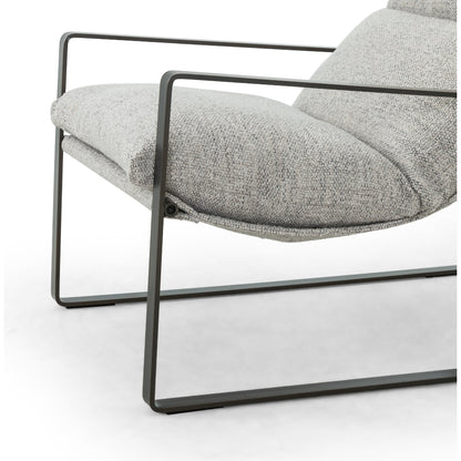 Emmett Sling Chair by Four Hands. Made from top grain leather, iron, 100% polyester in a modern style.