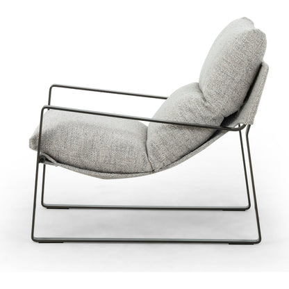 Emmett Sling Chair by Four Hands. Made from top grain leather, iron, 100% polyester in a modern style.