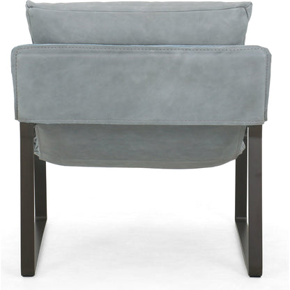 Emmett Sling Chair by Four Hands. Made from top grain leather, iron, 100% polyester in a modern style.