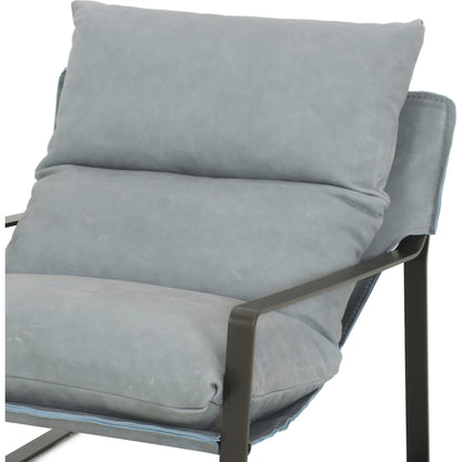 Emmett Sling Chair by Four Hands. Made from top grain leather, iron, 100% polyester in a modern style.
