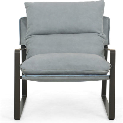Emmett Sling Chair by Four Hands. Made from top grain leather, iron, 100% polyester in a modern style.