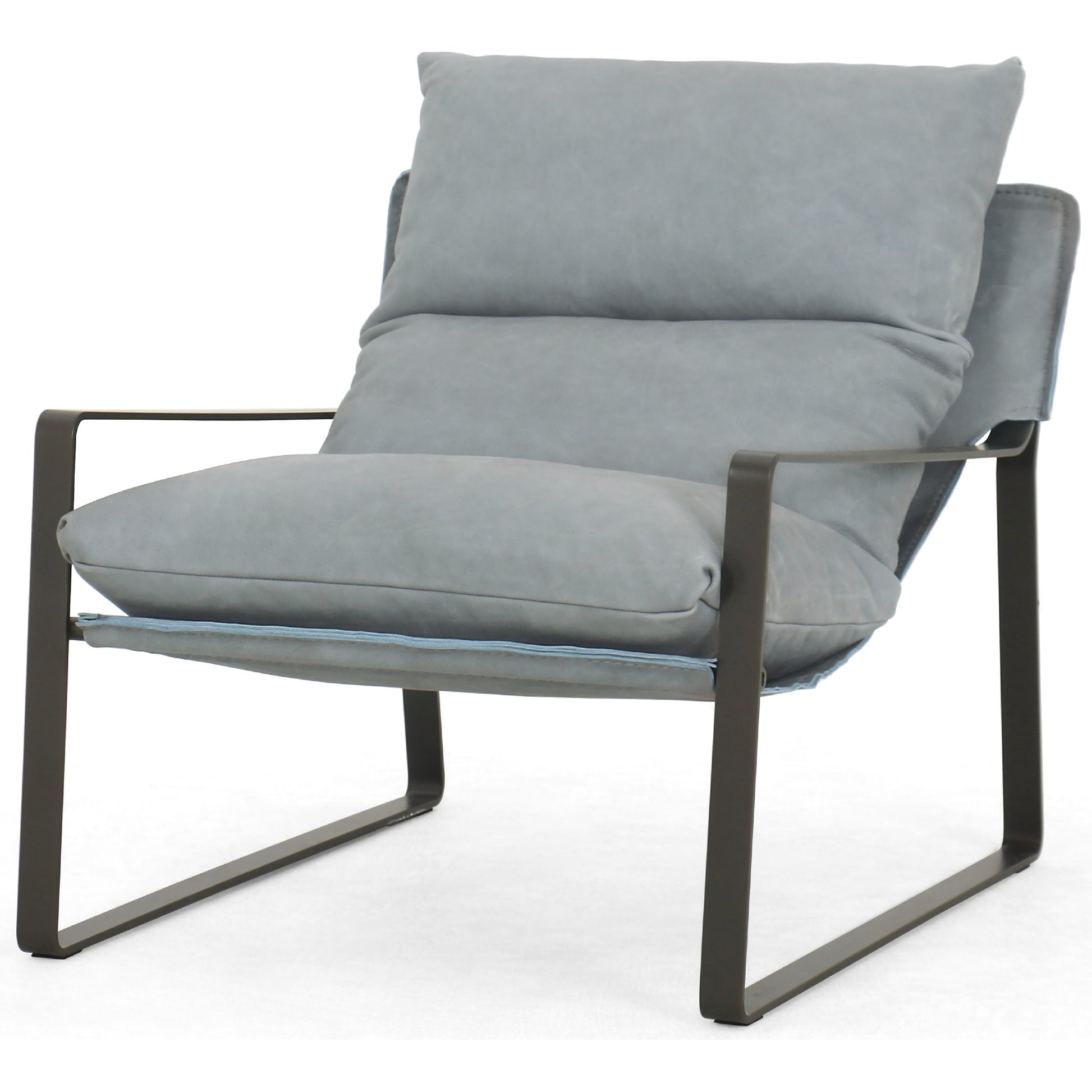 Emmett Sling Chair by Four Hands. Made from top grain leather, iron, 100% polyester in a modern style.