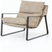 Emmett Sling Chair by Four Hands. Made from top grain leather, iron, 100% polyester in a modern style.