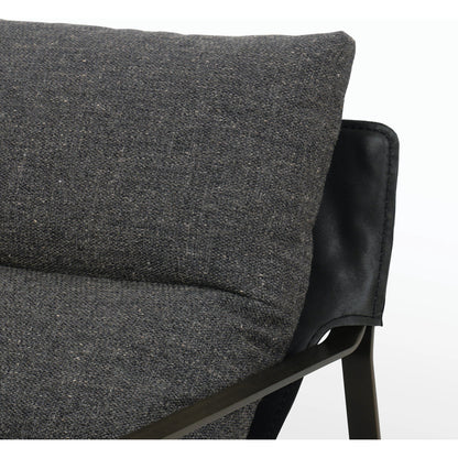 Emmett Sling Chair by Four Hands. Made from top grain leather, iron, 100% polyester in a modern style.