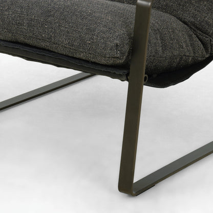 Emmett Sling Chair by Four Hands. Made from top grain leather, iron, 100% polyester in a modern style.
