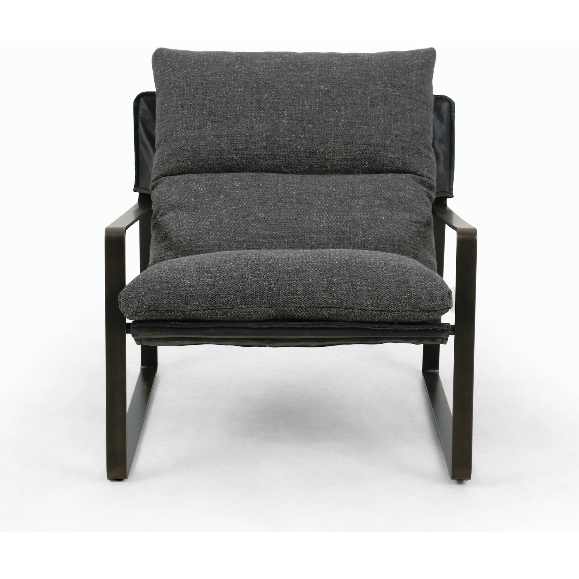 Emmett Sling Chair by Four Hands. Made from top grain leather, iron, 100% polyester in a modern style.