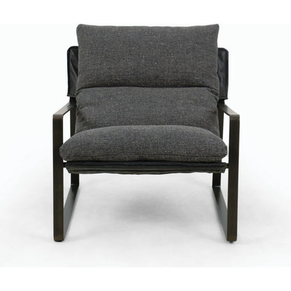 Emmett Sling Chair by Four Hands. Made from top grain leather, iron, 100% polyester in a modern style.