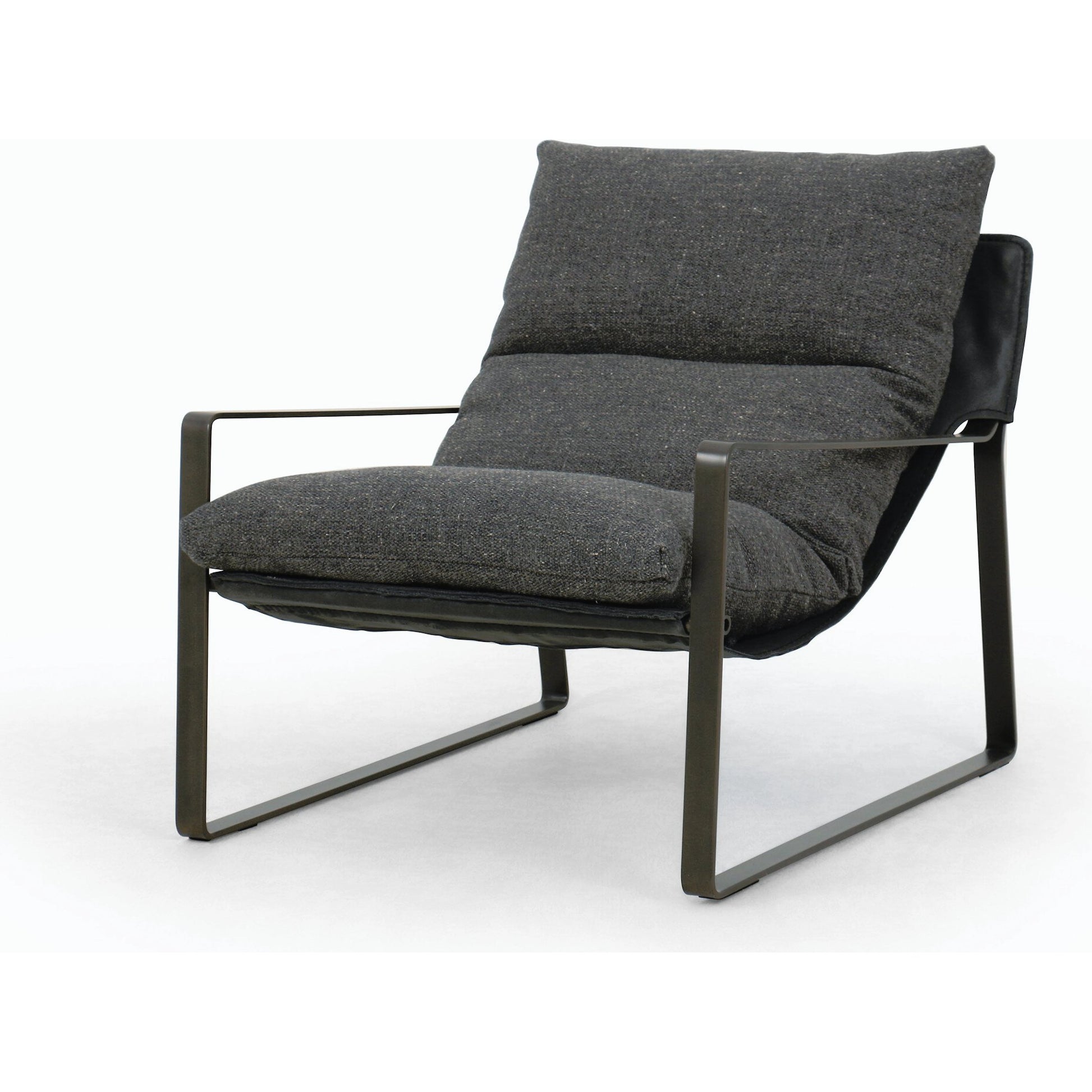 Emmett Sling Chair by Four Hands. Made from top grain leather, iron, 100% polyester in a modern style.