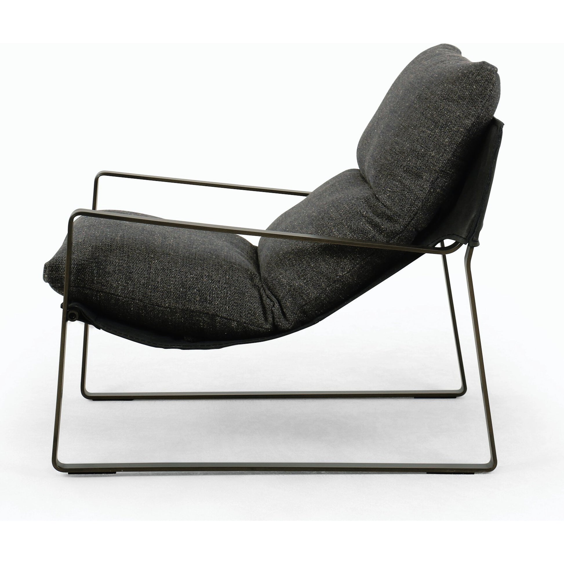 Emmett Sling Chair by Four Hands. Made from top grain leather, iron, 100% polyester in a modern style.