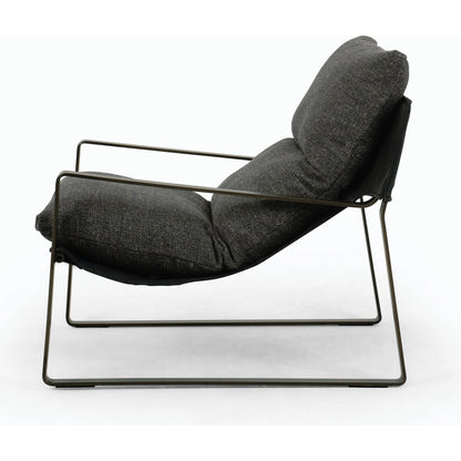 Emmett Sling Chair by Four Hands. Made from top grain leather, iron, 100% polyester in a modern style.