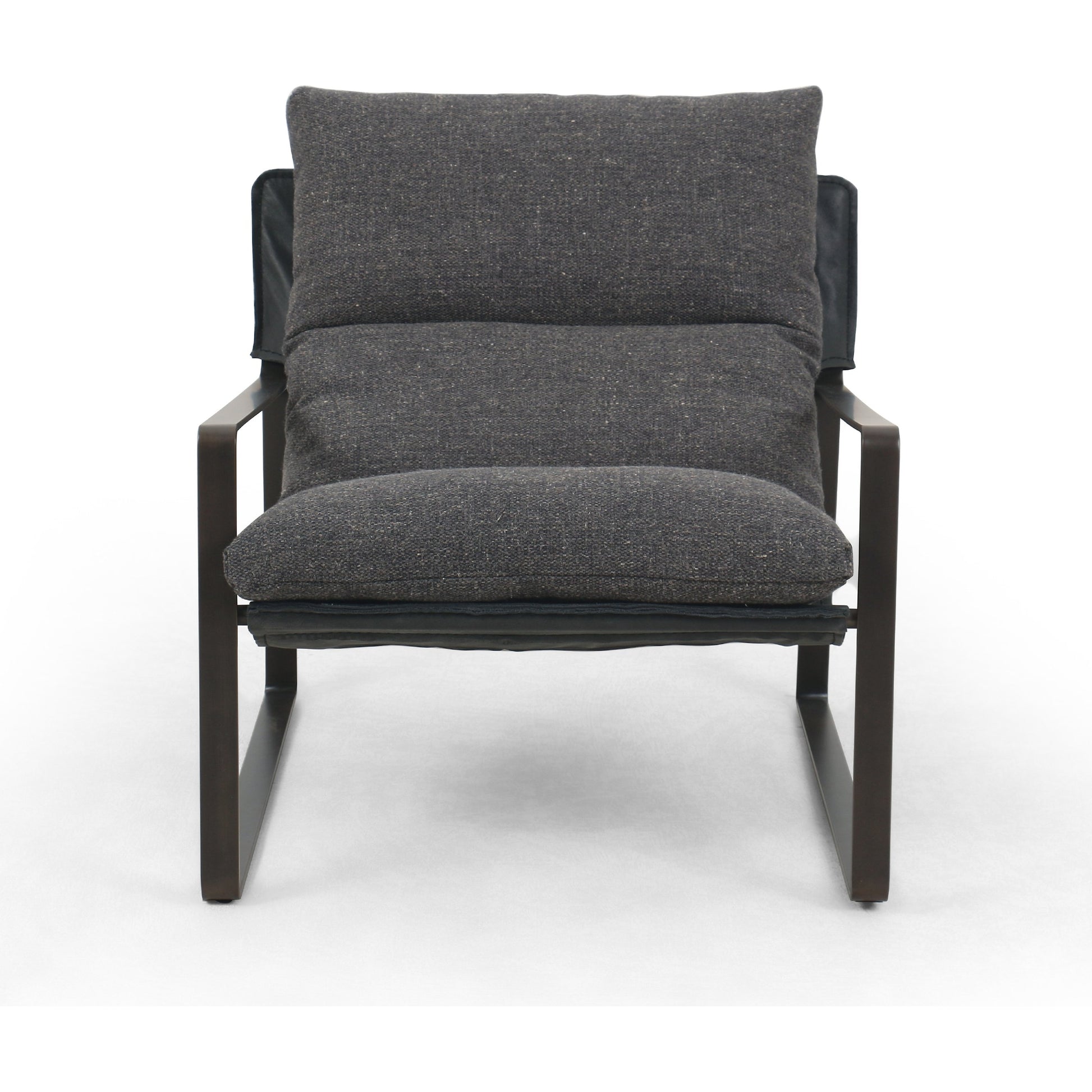 Emmett Sling Chair by Four Hands. Made from top grain leather, iron, 100% polyester in a modern style.