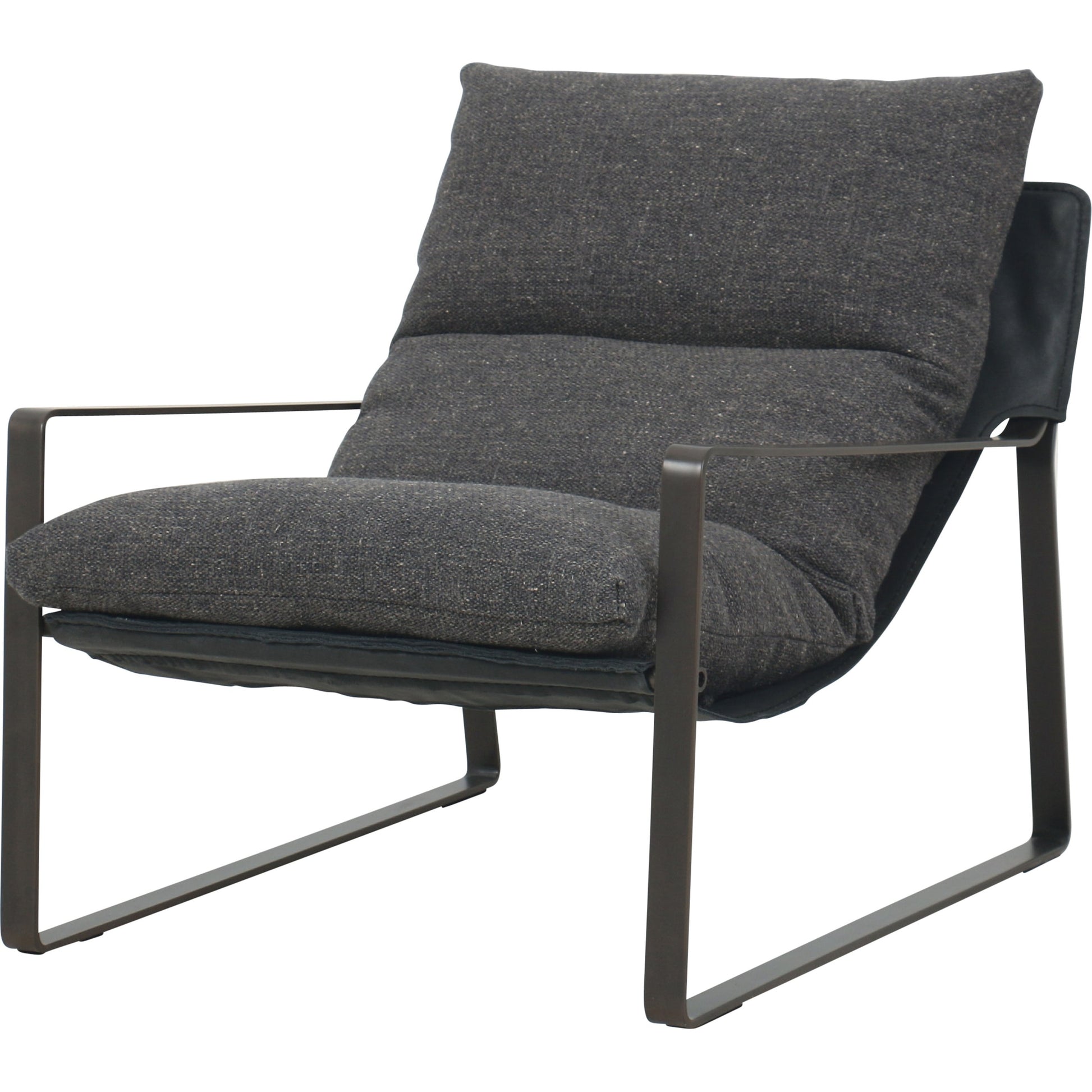 Emmett Sling Chair by Four Hands. Made from top grain leather, iron, 100% polyester in a modern style.