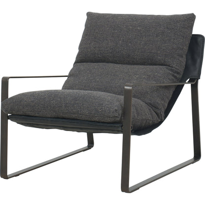 Emmett Sling Chair by Four Hands. Made from top grain leather, iron, 100% polyester in a modern style.