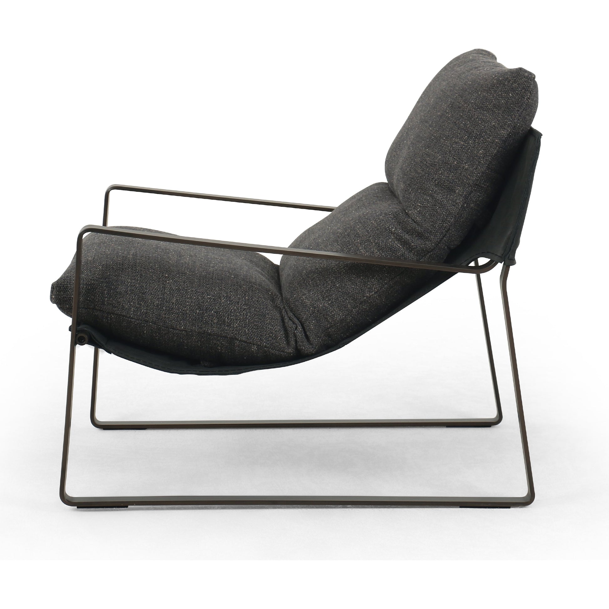 Emmett Sling Chair by Four Hands. Made from top grain leather, iron, 100% polyester in a modern style.