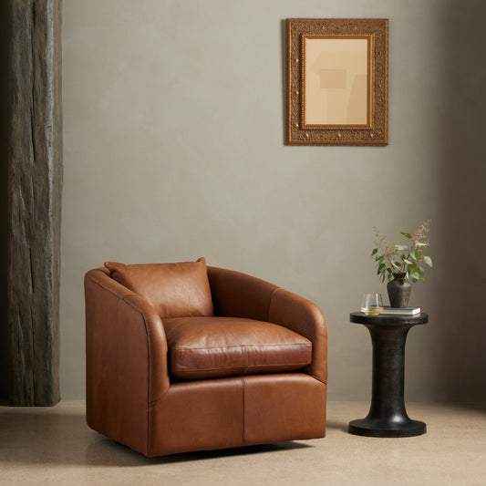 Topanga Swivel Chair by Four Hands. Made from unique in a modern style.