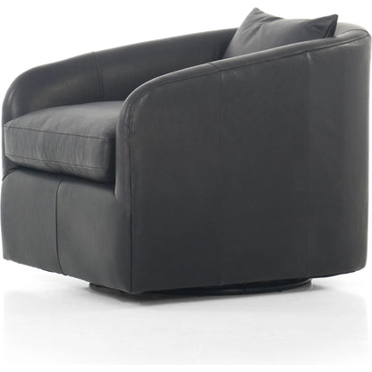 Topanga Swivel Chair by Four Hands in surrey olive. Made from 76.8% cotton, 23.2% polyester in a unique style.