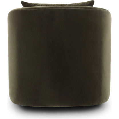 Topanga Swivel Chair by Four Hands in surrey olive. Made from 76.8% cotton, 23.2% polyester in a unique style.
