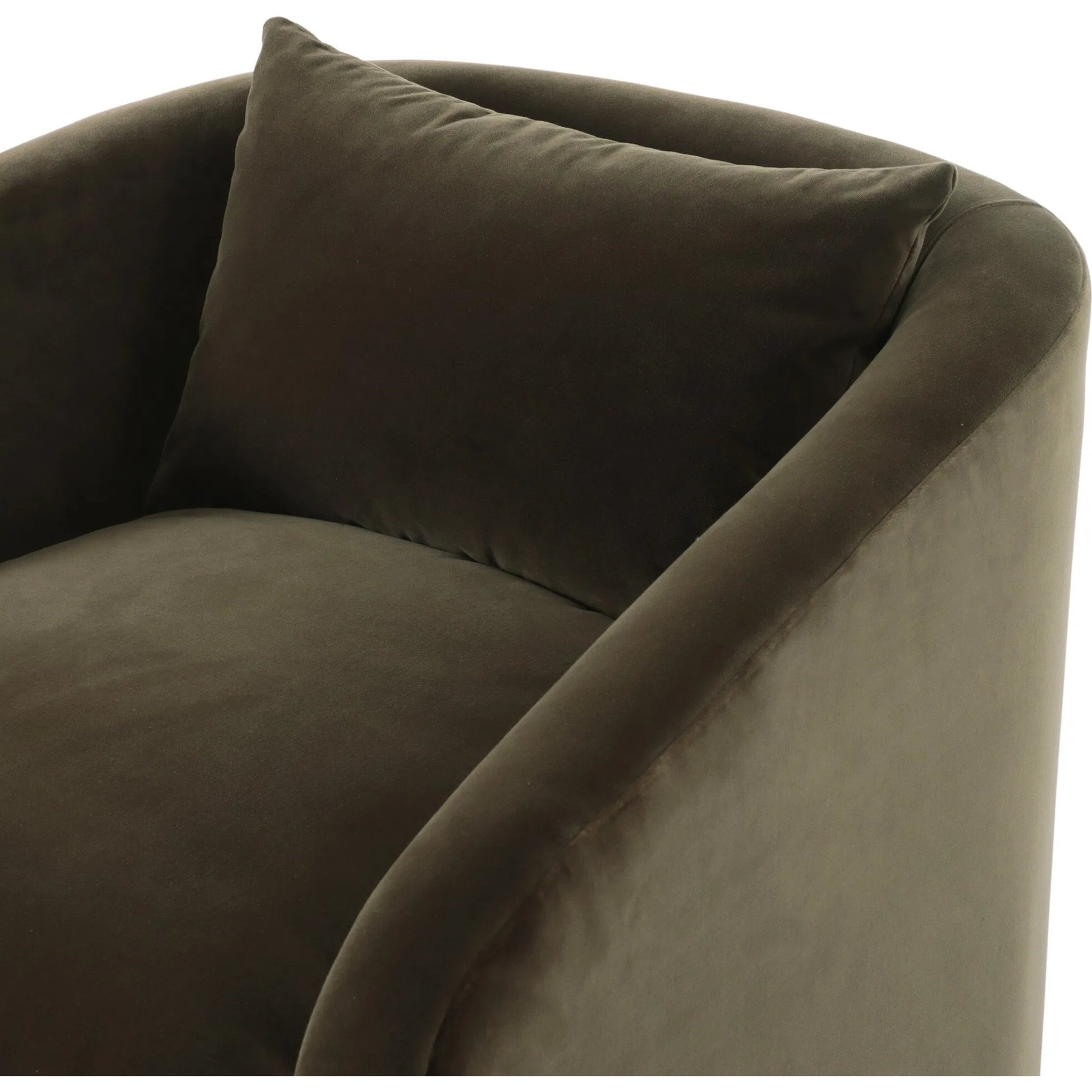 Topanga Swivel Chair by Four Hands in surrey olive. Made from 76.8% cotton, 23.2% polyester in a unique style.