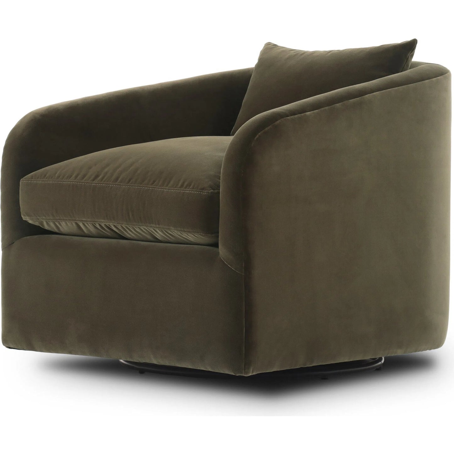 004 SI-2519325 | Additional Silo | Topanga Swivel Chair by Four Hands in surrey olive. Made from 76.8% cotton, 23.2% polyester in a unique style.