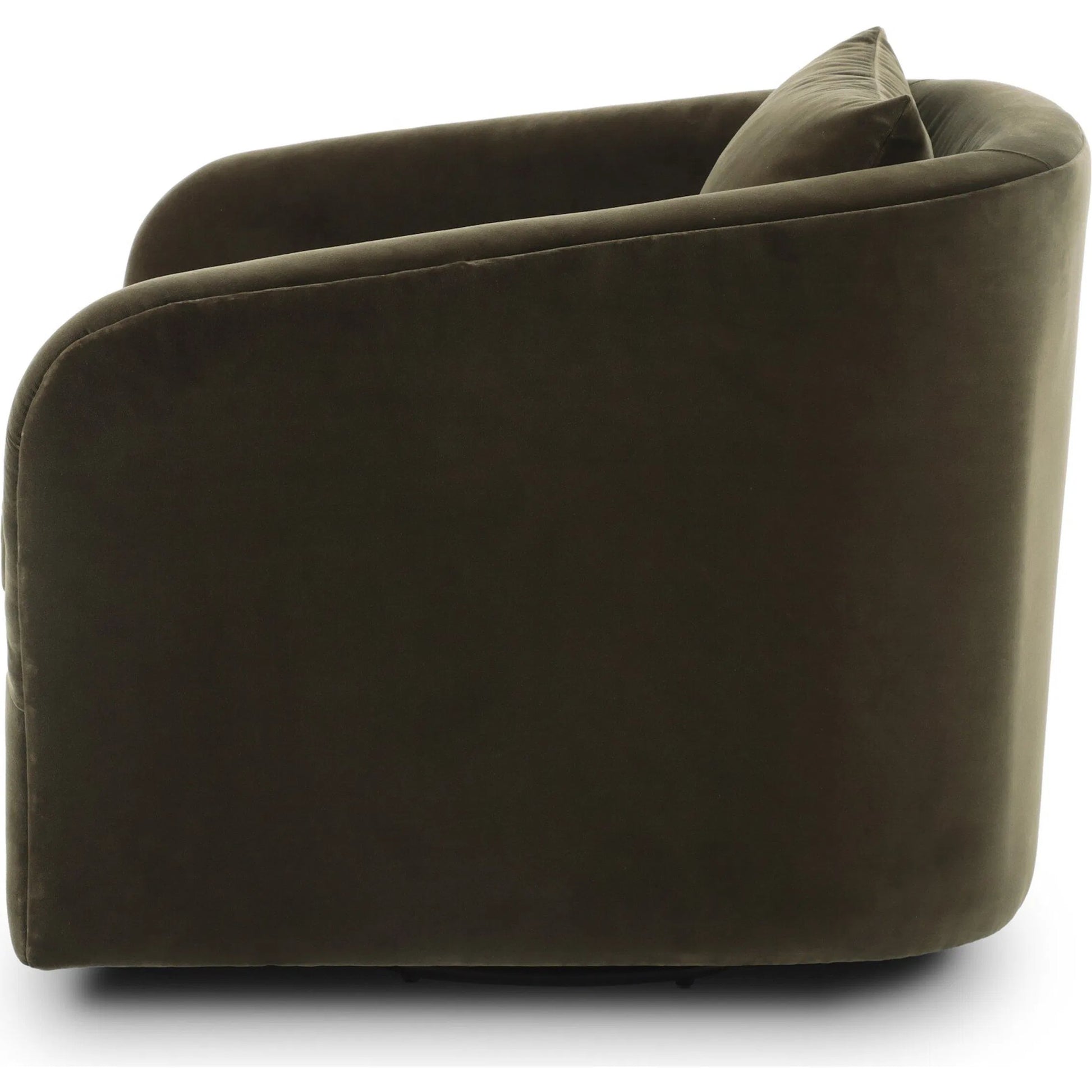 Topanga Swivel Chair by Four Hands in surrey olive. Made from 76.8% cotton, 23.2% polyester in a unique style.